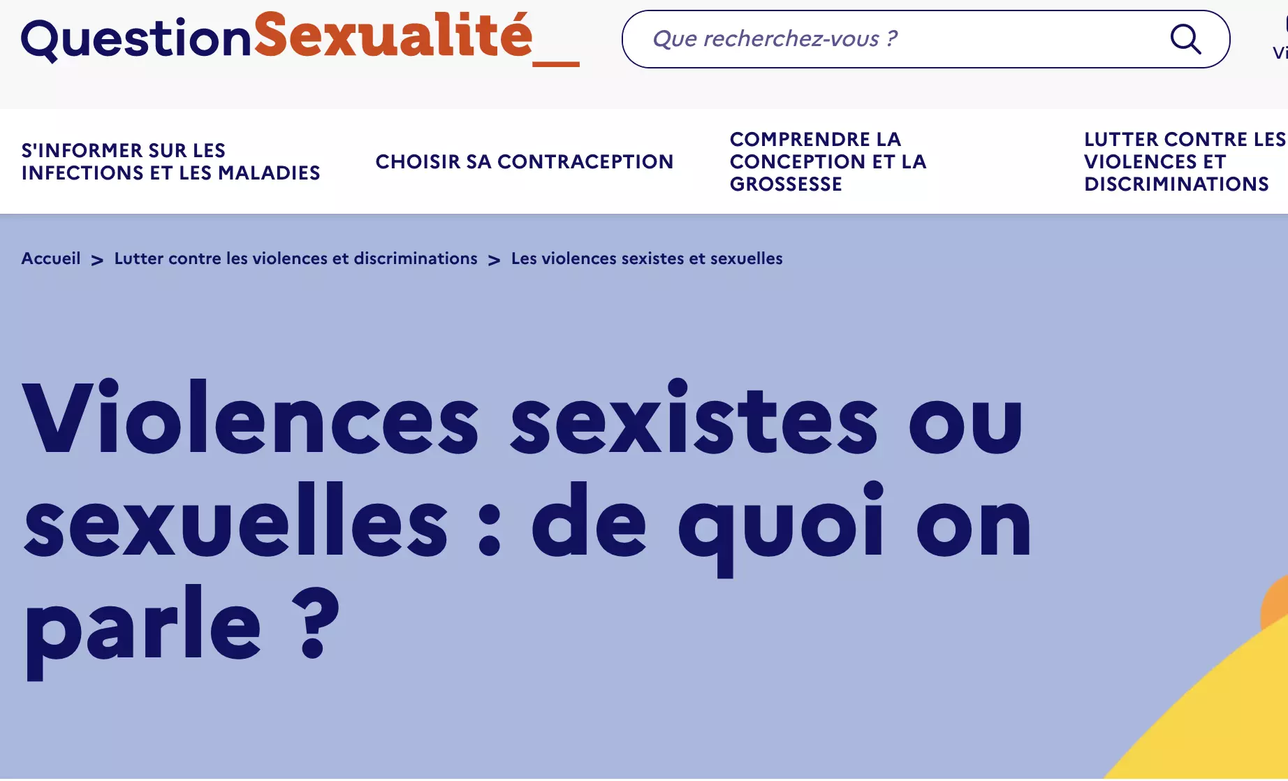 questionsexualite.fr - violences sexistes ou sexuelles